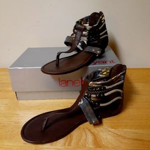 Brand new zip up sandals